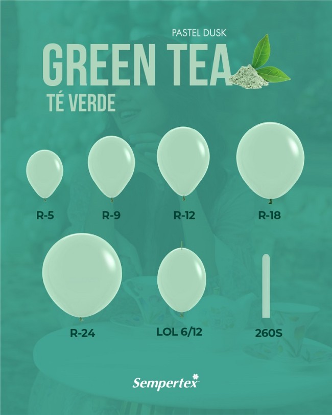 Sp (12''/30 см) Зеленый чай (126), пастель ретро, 12 шт.
