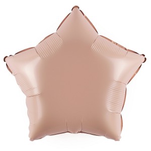 Fa (10''/25 см) Мини-звезда с клапаном, Карамель, Сатин, 5 шт.