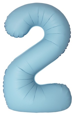 Fm (40''/102 см) Цифра, 2 Slim, Светло-голубой, Матовый, 1 шт. в уп.