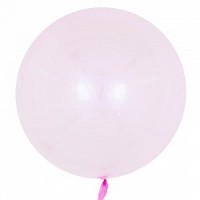 Fa (18''/46 см) Сфера 3D, Deco Bubble, Розовый, Кристалл, 1 шт.