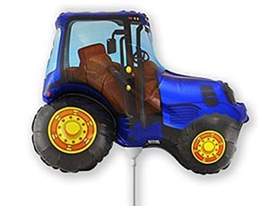 Fm (12"/30 см) /Мини-фигура, Трактор, Синий, 5 шт.
