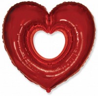 Fm (40''/102 см) /Сердце в сердце, Красный, 1 шт.