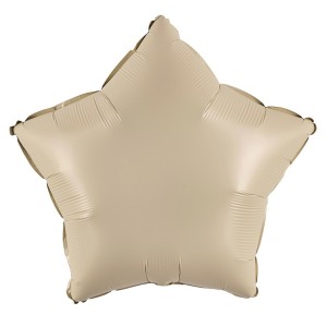 Fa (10''/25 см) Мини-звезда с клапаном, Кремовый, Сатин, 5 шт.