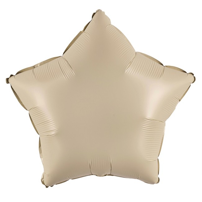 Fa (10''/25 см) Мини-звезда с клапаном, Кремовый, Сатин, 5 шт.