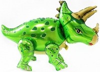 Fa (36"/91 см) Ходячая Фигура, Динозавр Трицератопс, Зеленый, в упаковке 1 шт.