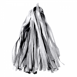 Гирлянда Тассел, Серебро, 3 м, 12 листов Гирлянда Тассел, Серебро, 3 м, 12 листов