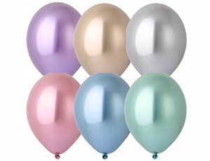 Bb (14''/35 см) /604 Хром Glossy ассорти, 50 шт.