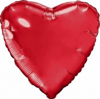 Ag (9"/23 см) Мини-сердце с клапаном, Красный, 5 шт. в упак.
