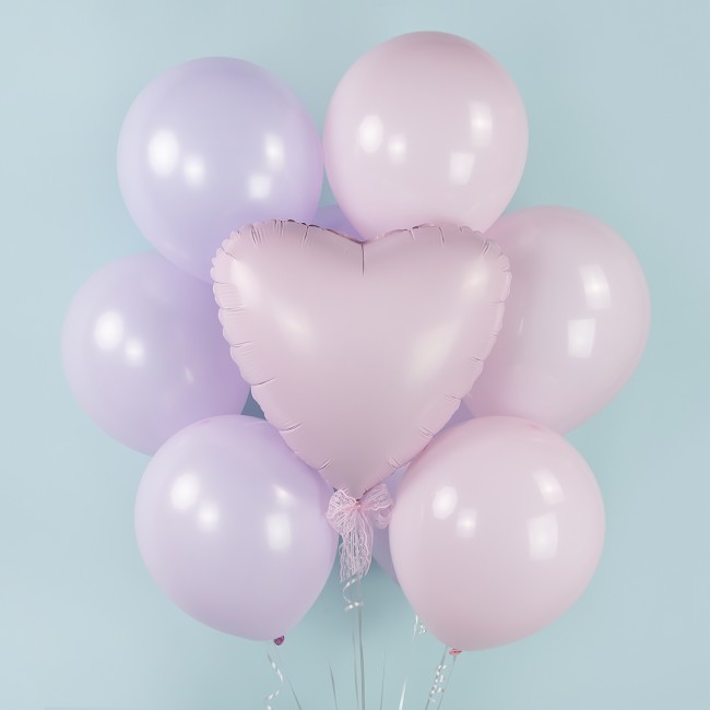 512 (12''/30 см) Нежно-розовый (H15/710), макарунс, 100 шт.