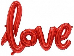 Fa (41''/104 см) /Надпись "Love", Красный, 1 шт.