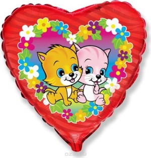 Fm (9&quot;/23) /Котята в цветах, 5 шт 