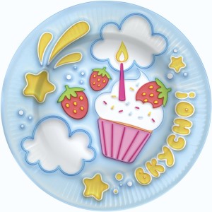Тарелки (7''/18 см) Сладкий праздник, 6 шт.