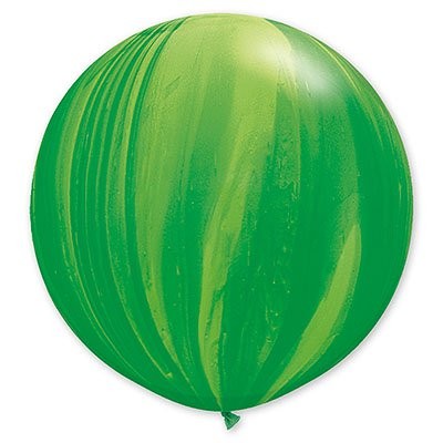 Q (30''/76см) /Супер Агат Green, 1 шт