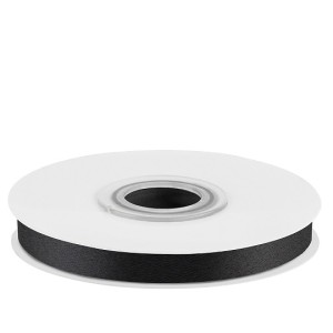 Лента атласная (0,7 см*22,85 м) Черный, 1 шт. Лента атласная (0,7 см*22,85 м) Черный, 1 шт.