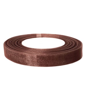 Лента органза (1,2 см*22,85 м) Шоколад, 1 шт.