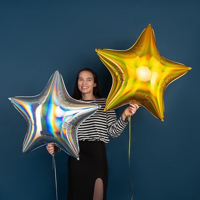 Fa (32''/81 см) Звезда, Золото, Голография, 1 шт.