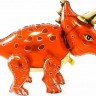 Fa (36"/91 см) Ходячая Фигура, Динозавр Трицератопс, Оранжевый, в упаковке 1 шт.