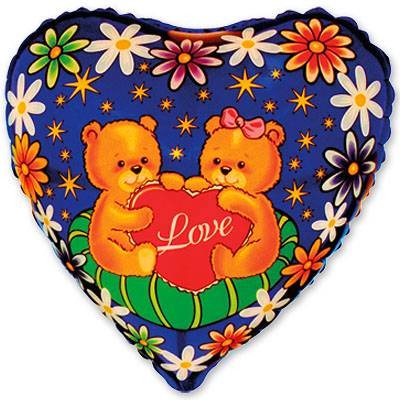 Fm (9"/23) /Медвежата с сердечком, 5 шт