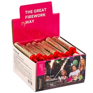 Свеча-Фонтан д/торта 10 см 30 сек Maxsem, 40 шт.