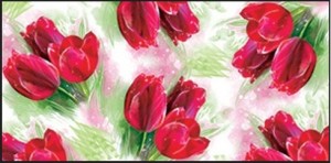 Конверты для денег, Яркие тюльпаны, 8,5*17,2 см, 10 шт.