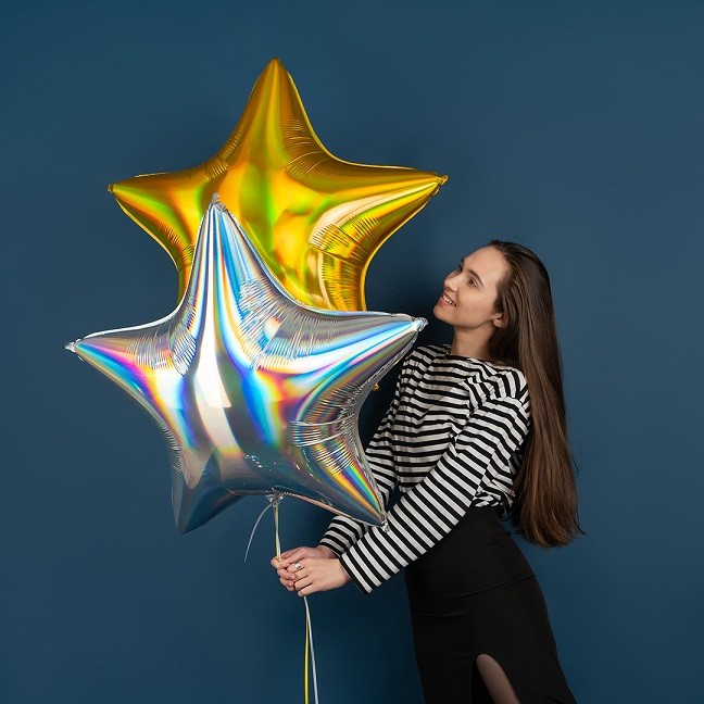 Fa (32''/81 см) Звезда, Серебро, Голография, 1 шт.