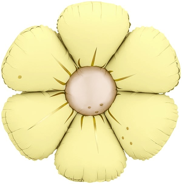 Fa (25''/64 см) Цветок, Ромашка (надув воздухом), Желтый, Сатин, 1 шт.