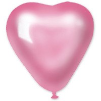Gm (5'') /Сердце Металлик Розовое, 100 шт.