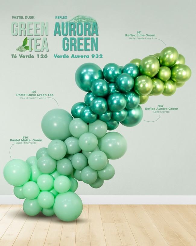 Sp (5''/13 см) Reflex, Зеркальный блеск, Аврора грин (932), хром, 50 шт.