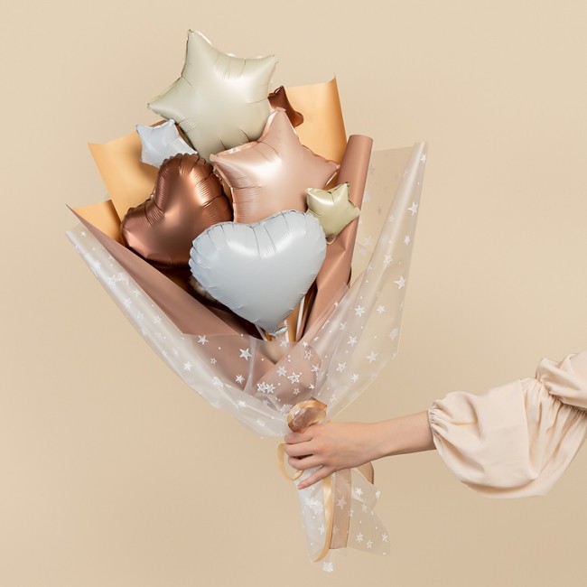 Fa (10''/25 см) Мини-сердце с клапаном, Белый, 5 шт.