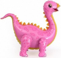 Fa (39"/99 см) Ходячая Фигура, Динозавр Стегозавр, Розовый, в упаковке 1 шт.