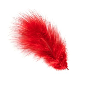 Br Перья Красные, 14-17 см, 30 шт.