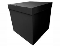 Коробка для воздушных шаров Чёрная, 70*70*70 см, 1 шт.