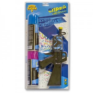 Вз Пистолет + Спрей Серпантин 250мл 2шт/G