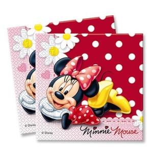 PS Салфетки Минни Ромашки 33см 16шт/Р