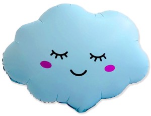 Fm (27''/69 см) Фигура, Облако, Светло-голубой, Матовый, 1 шт.