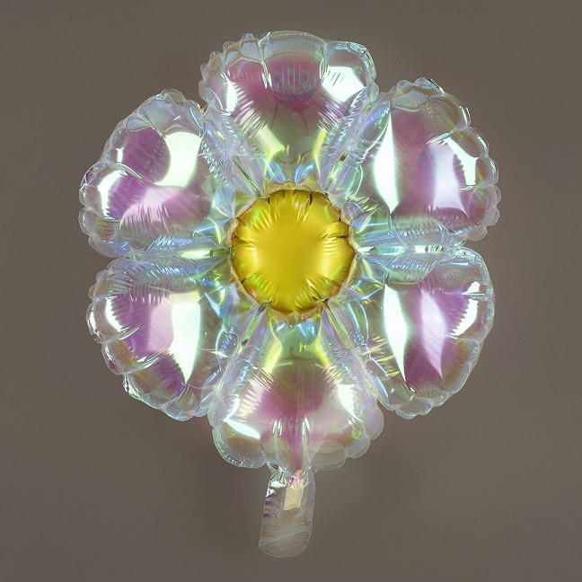 Fa (24''/61 см) Цветок, Ромашка (надув воздухом), Прозрачный, Хамелеон, 1 шт. в уп.