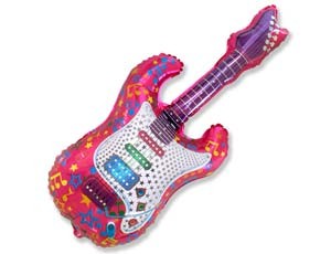 Fm (14"/36 см) /Мини-фигура, Гитара малиновая, 5 шт.