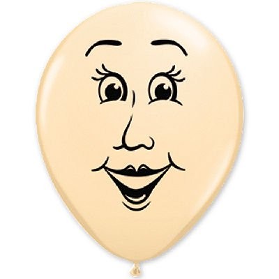 Q (16''/40 см) /Лицо Ассорти Blush, 6 шт.