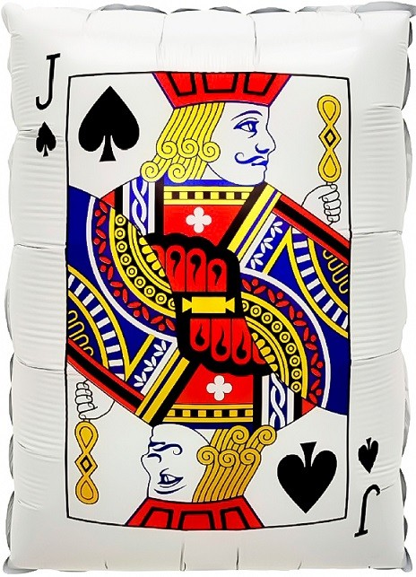Fa (22''/56 см) Фигура, Покер, Карта Валет Пик, 1 шт.