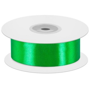 Лента атласная (1,2 см*22,85 м) Изумрудно-зеленый, 1 шт.