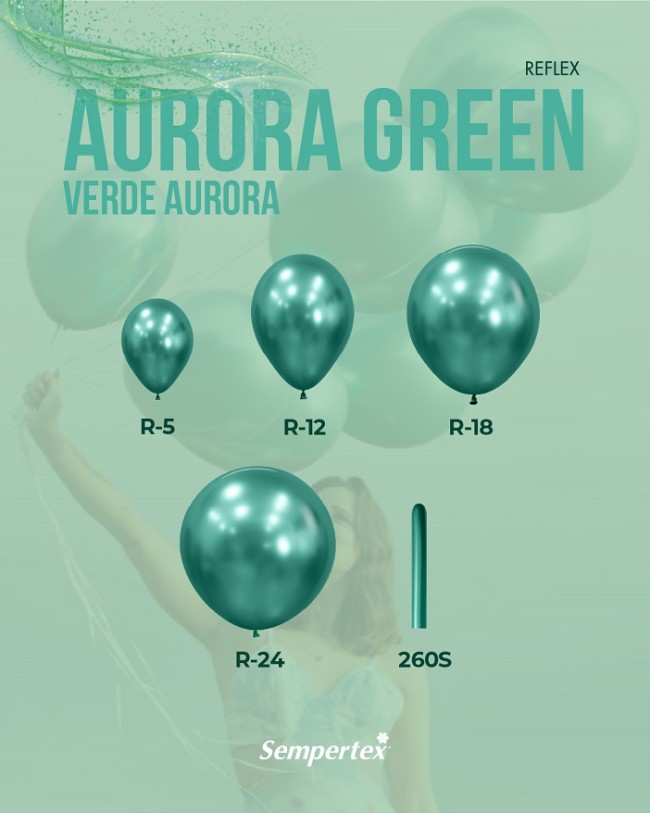 Sp (24''/61 см) Reflex, Зеркальный блеск, Аврора грин (932), хром, 1 шт.