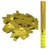 AC 60см Пневмохлопушка Золотое конфетти