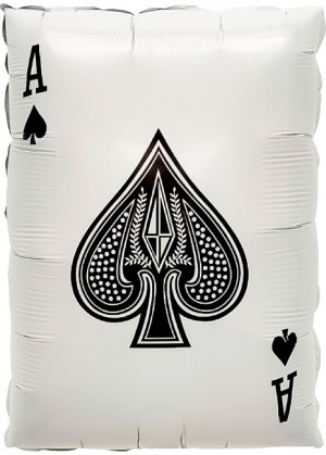 Fa (22''/56 см) Фигура, Покер, Карта Туз Пик, 1 шт.