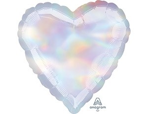 An (18''/46 см) БЛЕСК СЕРДЦЕ Iridescent, 1 шт.