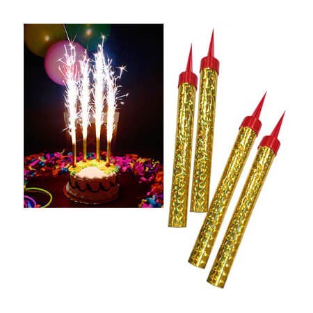 Фонтан для торта, 15 см, 60 сек, 4 шт.