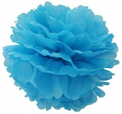 Помпон, Голубой (14"/36 см) 1 шт.