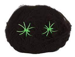 Паутина чёрная с 2 пауками 1х1м/G Паутина чёрная с 2 пауками 1х1м/G