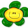 Fm (15''/38 см) /Мини-фигура, Цветок улыбка, Зеленый, 5 шт.