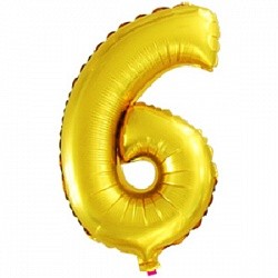 Fa (16''/41см) /Мини-Цифра с клапаном, 6, Золото, 1 шт.