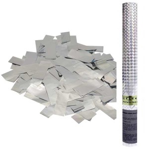 AC 60см Пневмохлопушка Серебряное конфетти